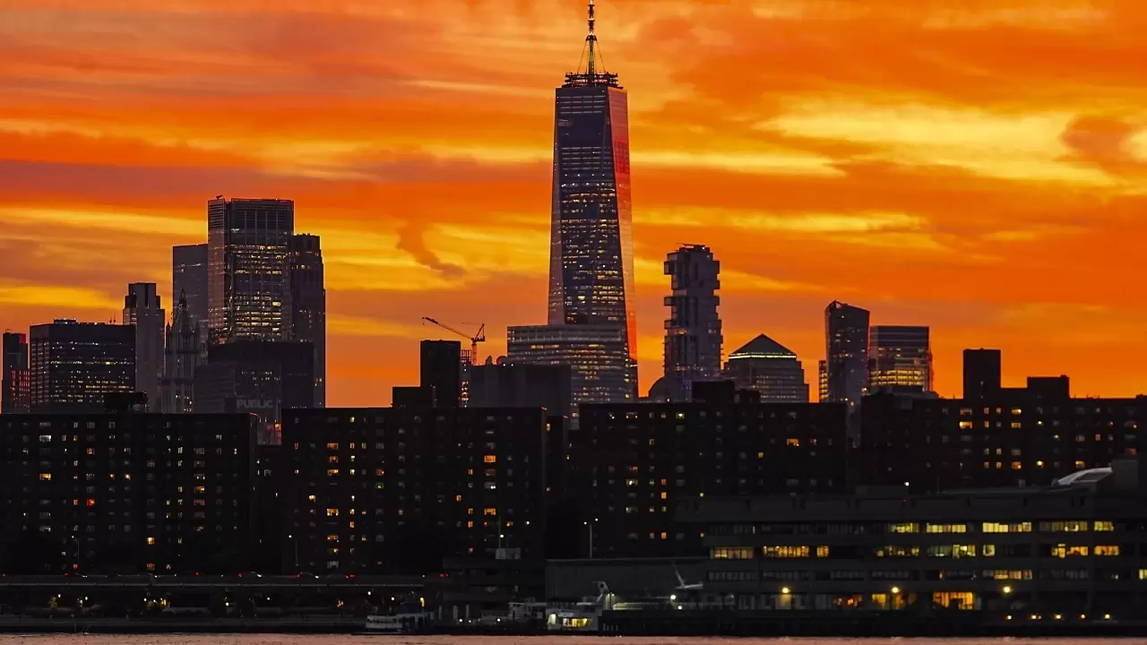 Manhattan’ın göz alıcı gün batımı şöleni! 7