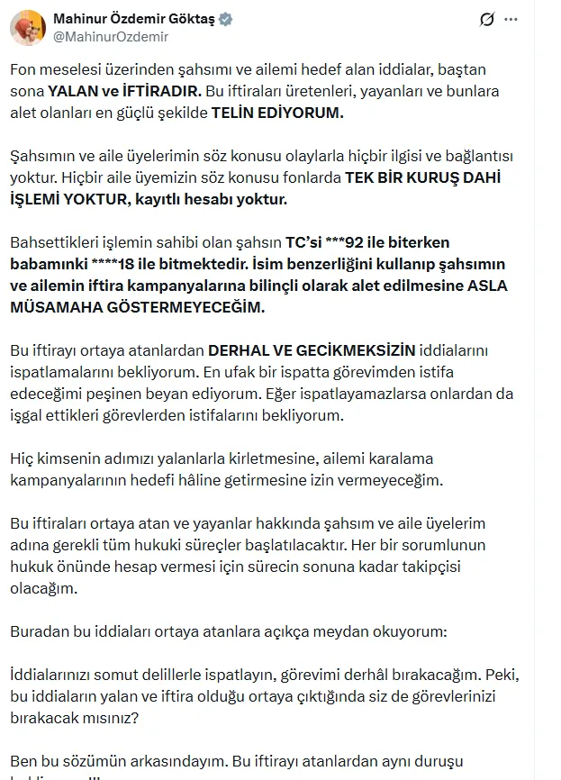 Bakan Göktaş'ın paylaşımı (Foto: ahaber.com.tr ekran görüntüsü) 