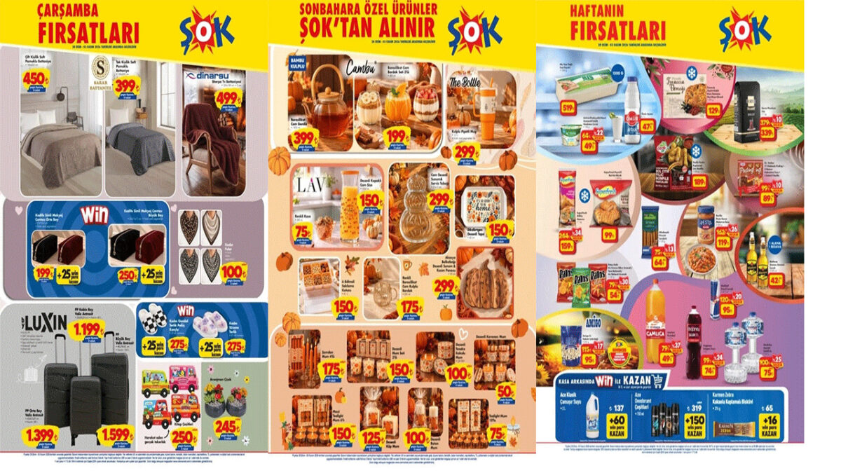 ŞOK’TA DEV İNDİRİMLER BAŞLIYOR! İŞTE ŞOK ÇARŞAMBA FIRSATLARI KATALOĞU (ŞOK 28 EKİM - 3 KASIM)