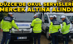 DÜZCE’DE SERVİS ARAÇLARI TEK TEK KONTROL EDİLDİ