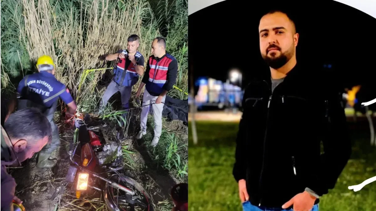 Su kanalına devrilen motosiklet can aldı: 1 ölü, 1 yaralı
