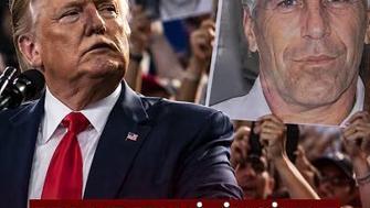Trumpın Mitinginde Epstein Protestosu Trump Epsteinin Uçağına Bindi