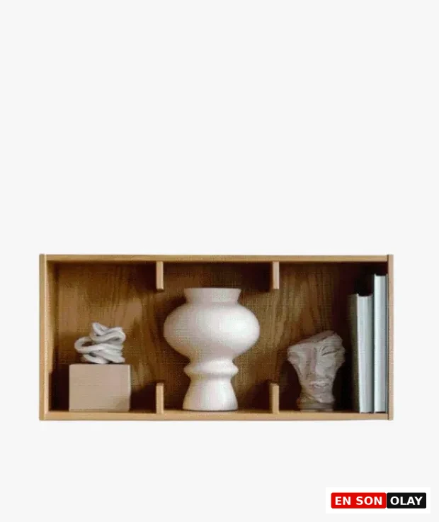 Kış dekorasyonu için Paledin Design Kaffe açık kitaplık.
