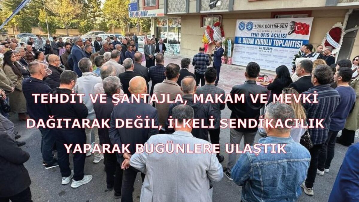 Tehdit ve Şantajla, Makam ve Mevki Dağıtarak Değil, İlkeli Sendikacılık Yaparak Bugünlere Ulaştık