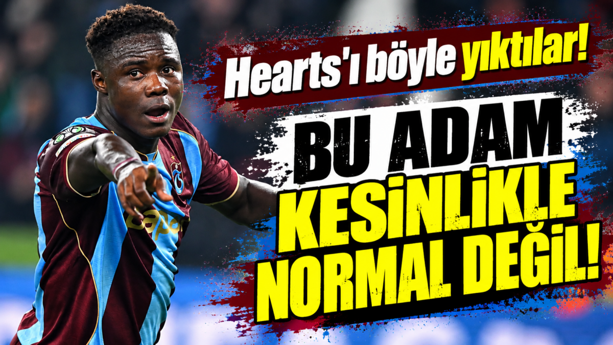 Trabzonspor'da Franculino Dju'nun Yükselişi Sürüyor! Hearts Karşısında Neler Yaptı?