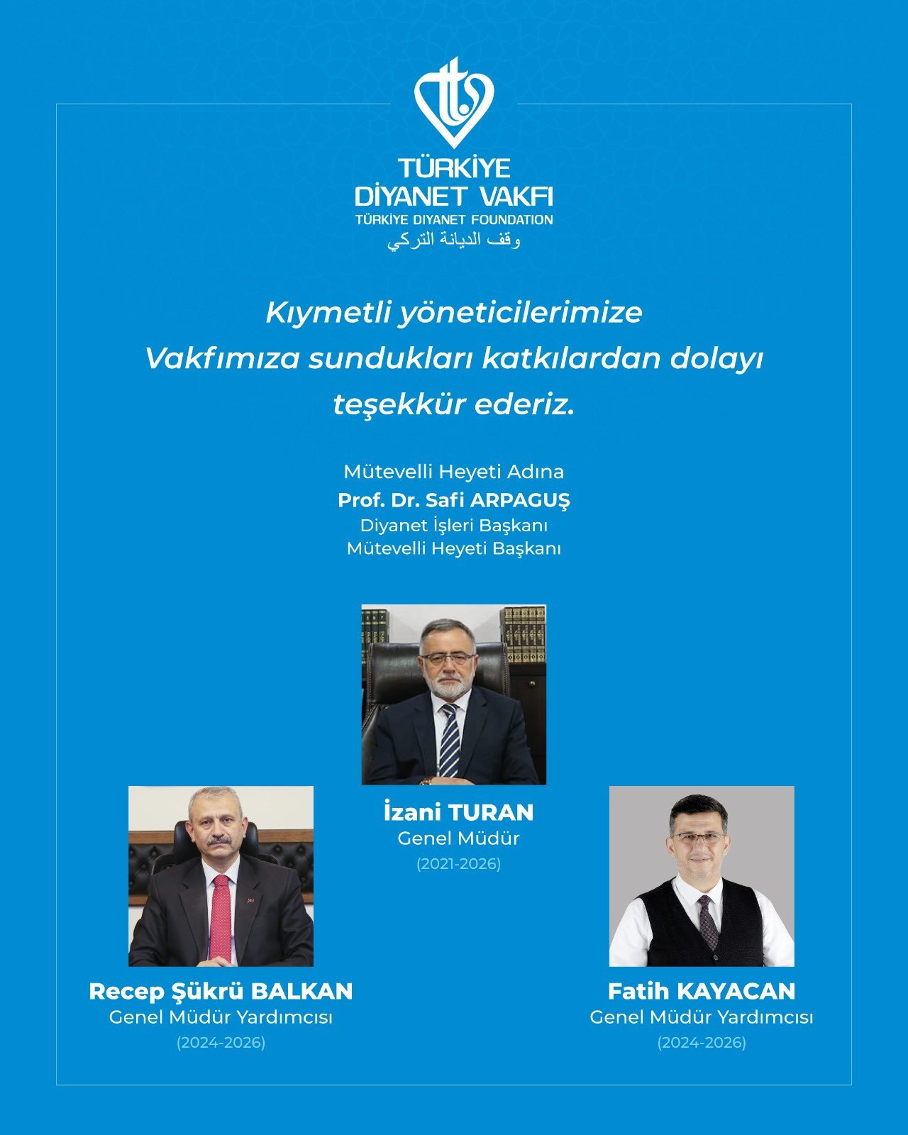 Türkiye Diyanet Vakfı (TDV), vakfın fon yatırımlarından zarar ettiği ve yöneticilerin bu gerekçeyle görevden alındığı yönündeki iddialara ilişkin kamuoyu açıklaması yaptı. Piyasalarda adı geçen ve tasfiye kararı alınan fonlarda herhangi bir mali kaynağının bulunmadığını belirten TDV, fon yatırımlarından zarar edilmediğini ve yönetim değişikliğinin iddialarla ilgisi olmadığını vurguladı. 